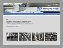 Tablet Screenshot of metallbau-wirtz.de